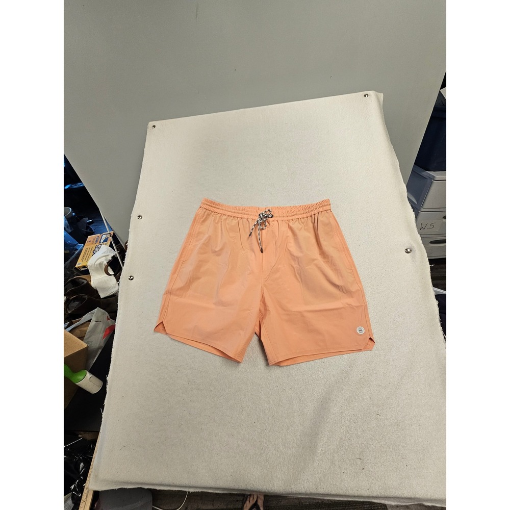 Free Fly Men Lined Swell Shorts Orange Dusk UPF 50+ Swim Trunks XL MANDS-603-XL